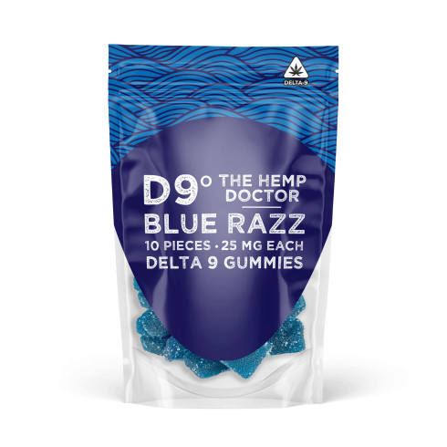 D9 THC Gummies Blue Razz