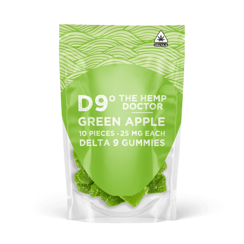 D9 THC Gummies Green Apple