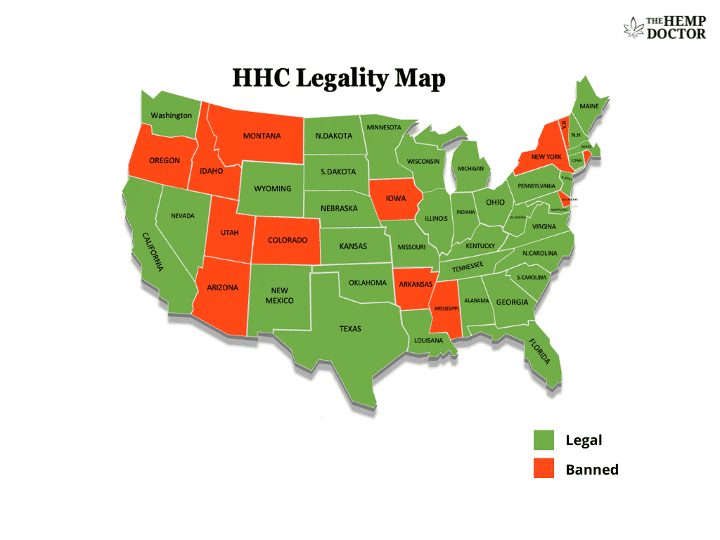 HHC Legality Map