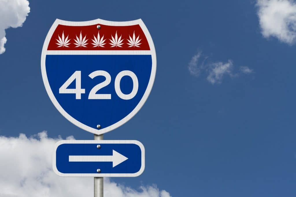 420 product guide sign