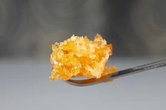 THCA crumble scooped by a spoon