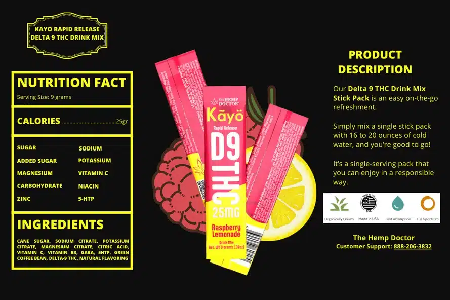 Kayo Rapid Release THC Drink product feature